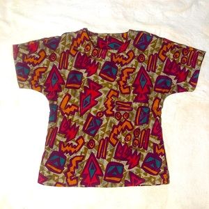 Vintage NICOLA Size Medium Multicolored Blouse